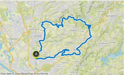 Rundtour von Opladen bis zur Sengbach-Talsperre – Radfahren rund um Leverkusen